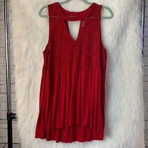 Torrid super soft sleeveless red shirt 1